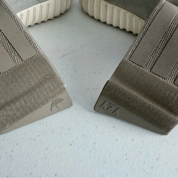 Adidas Yeezy 750 Boost High Top Sneakers 12 Gray Brown Kanye West Suede Boots - Picture 13 of 16